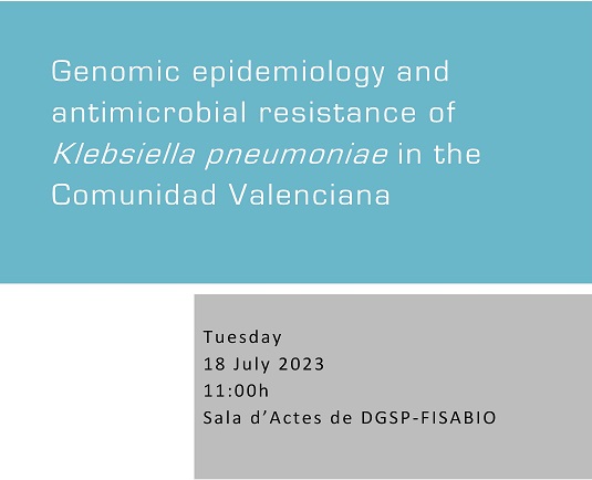 Genomic epidemiology and antimicrobial resistance of Klebsiella pneumoniae in the Comunidad Valenciana